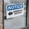 Signmission Sidewalk Detour (Left Arrow) Sign With Symbol, 10 in W x Rectangle, Vinyl Decal OS-2PACK-NS-D-710-L-18326 - alternate 2